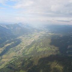 Flugwegposition um 16:37:38: Aufgenommen in der Nähe von Gemeinde Filzmoos, 5532, Österreich in 2190 Meter